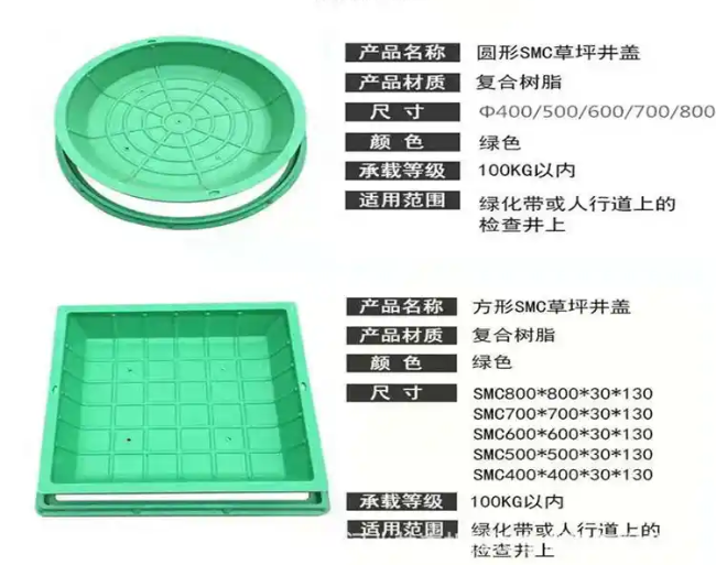 陆川树脂复合种植井盖展示